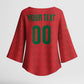 Custom Morocco 2026 Football Kimono Sleeve Blouse Atlas Lionesses Born Winners