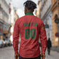 Custom Morocco 2026 Football Long Sleeve Button Shirt Atlas Lionesses Born Winners