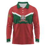 Custom Morocco 2026 Football Long Sleeve Polo Shirt Atlas Lionesses Born Winners