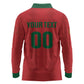 Custom Morocco 2026 Football Long Sleeve Polo Shirt Atlas Lionesses Born Winners