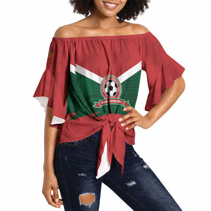 Custom Morocco 2026 Football Off Shoulder Wrap Waist Top Atlas Lionesses Born Winners