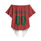 Custom Morocco 2026 Football Off Shoulder Wrap Waist Top Atlas Lionesses Born Winners