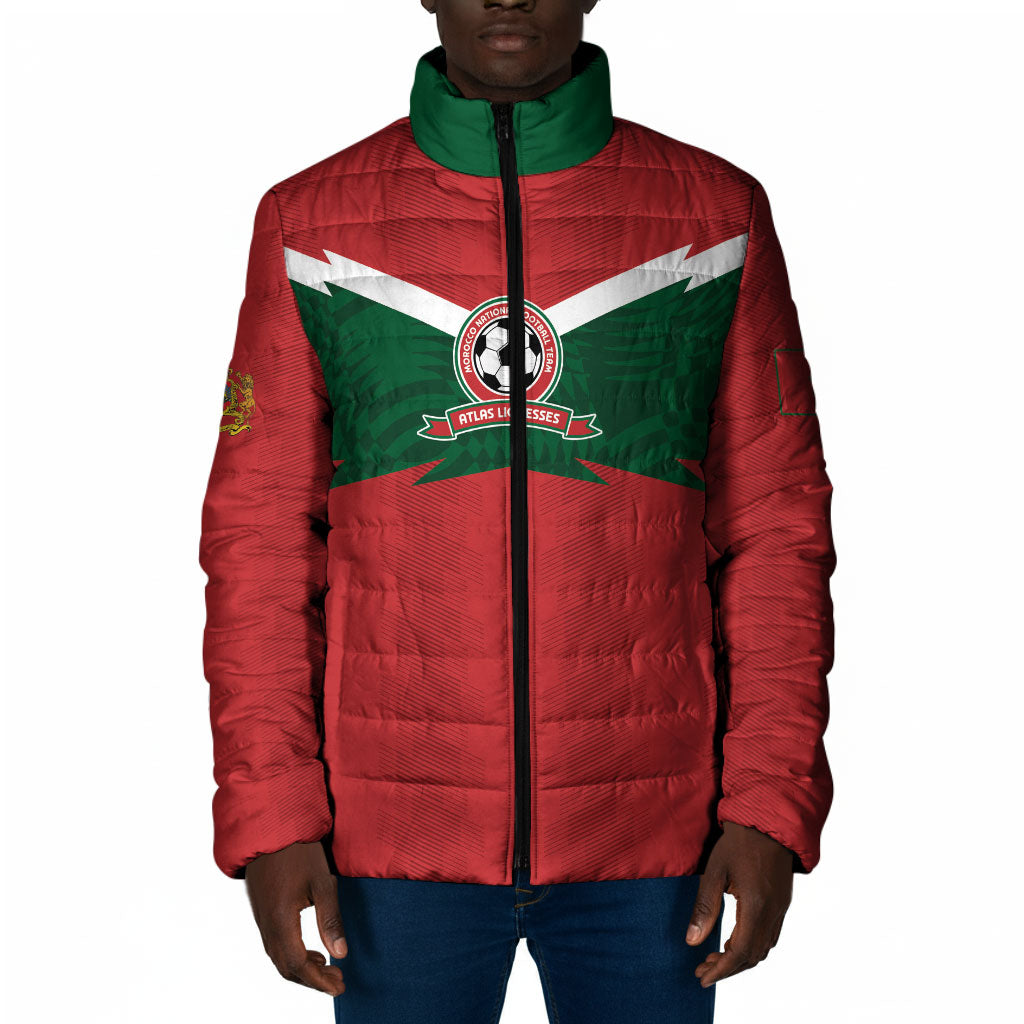 Custom Morocco 2026 Football Padded Jacket Atlas Lionesses Born Winners