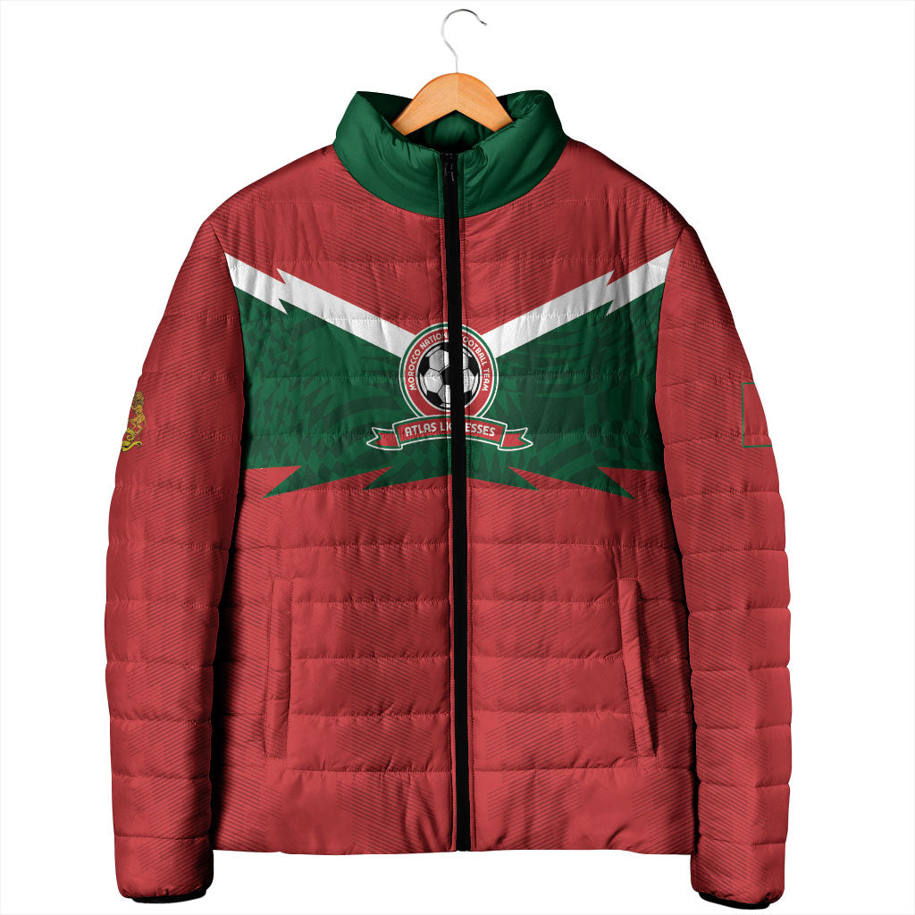 Custom Morocco 2026 Football Padded Jacket Atlas Lionesses Born Winners
