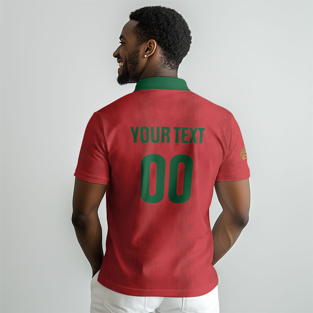 Custom Morocco 2026 Football Polo Shirt Atlas Lionesses Born Winners