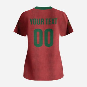 Custom Morocco 2026 Football Scrub Top Atlas Lionesses Born Winners