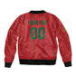 Custom Morocco 2026 Football Sleeve Zip Bomber Jacket Atlas Lionesses Born Winners