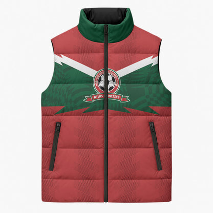 Custom Morocco 2026 Football Sleeveless Puffer Jacket Atlas Lionesses Born Winners