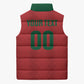 Custom Morocco 2026 Football Sleeveless Puffer Jacket Atlas Lionesses Born Winners