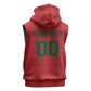 Custom Morocco 2026 Football Sleeveless Zip Hoodie Atlas Lionesses Born Winners