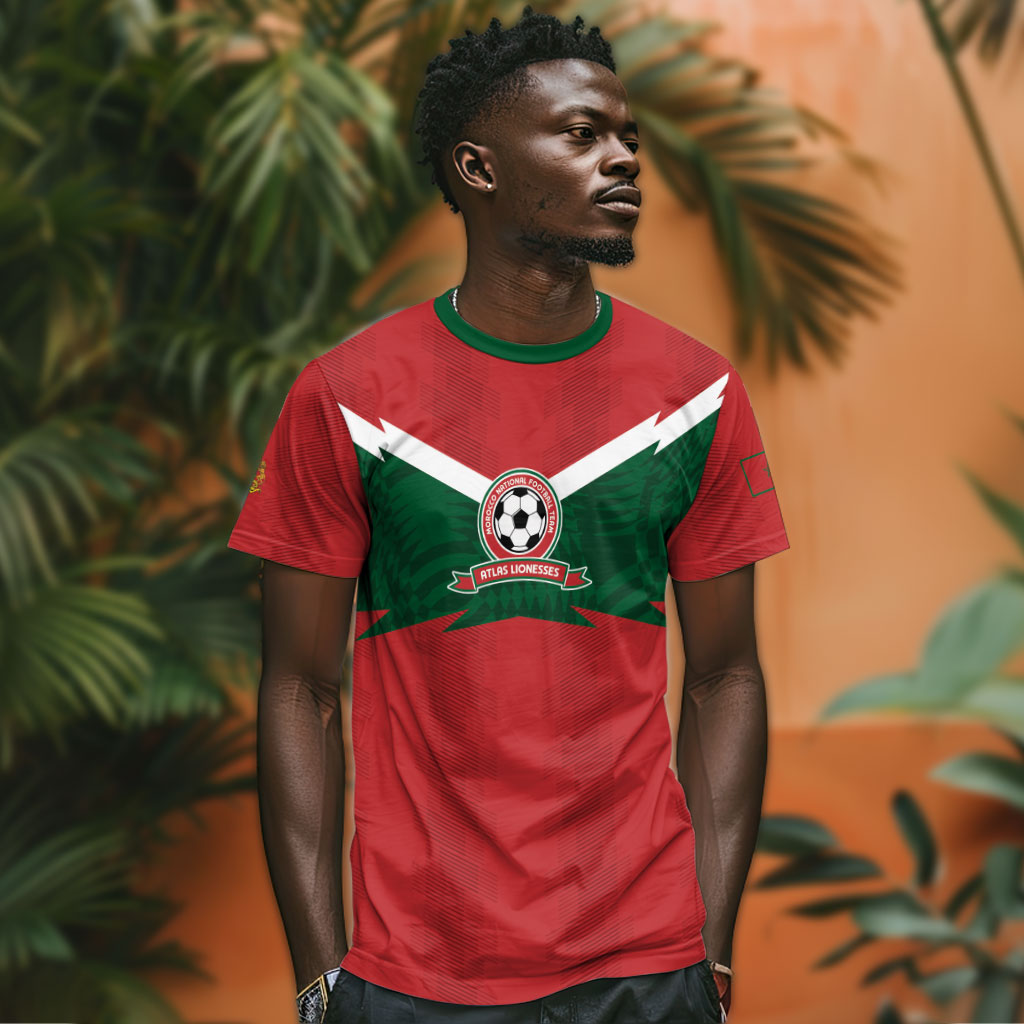 Custom Morocco 2026 Football T shirt Atlas Lionesses Born Winners