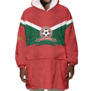 Custom Morocco 2026 Football Wearable Blanket Hoodie Atlas Lionesses Born Winners
