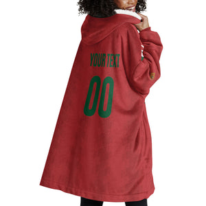 Custom Morocco 2026 Football Wearable Blanket Hoodie Atlas Lionesses Born Winners