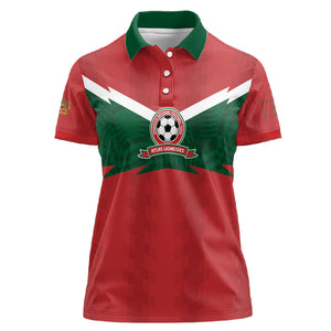 Custom Morocco 2026 Football Women Polo Shirt Atlas Lionesses Born Winners