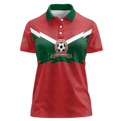 Custom Morocco 2026 Football Women Polo Shirt Atlas Lionesses Born Winners
