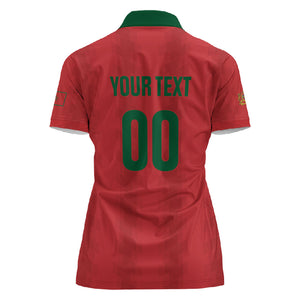 Custom Morocco 2026 Football Women Polo Shirt Atlas Lionesses Born Winners
