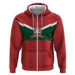 Custom Morocco 2026 Football Zip Hoodie Atlas Lionesses Born Winners