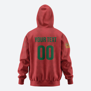 Custom Morocco 2026 Football Zip Hoodie Atlas Lionesses Born Winners
