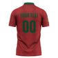 Custom Morocco 2026 Football Zipper Polo Shirt Atlas Lionesses Born Winners