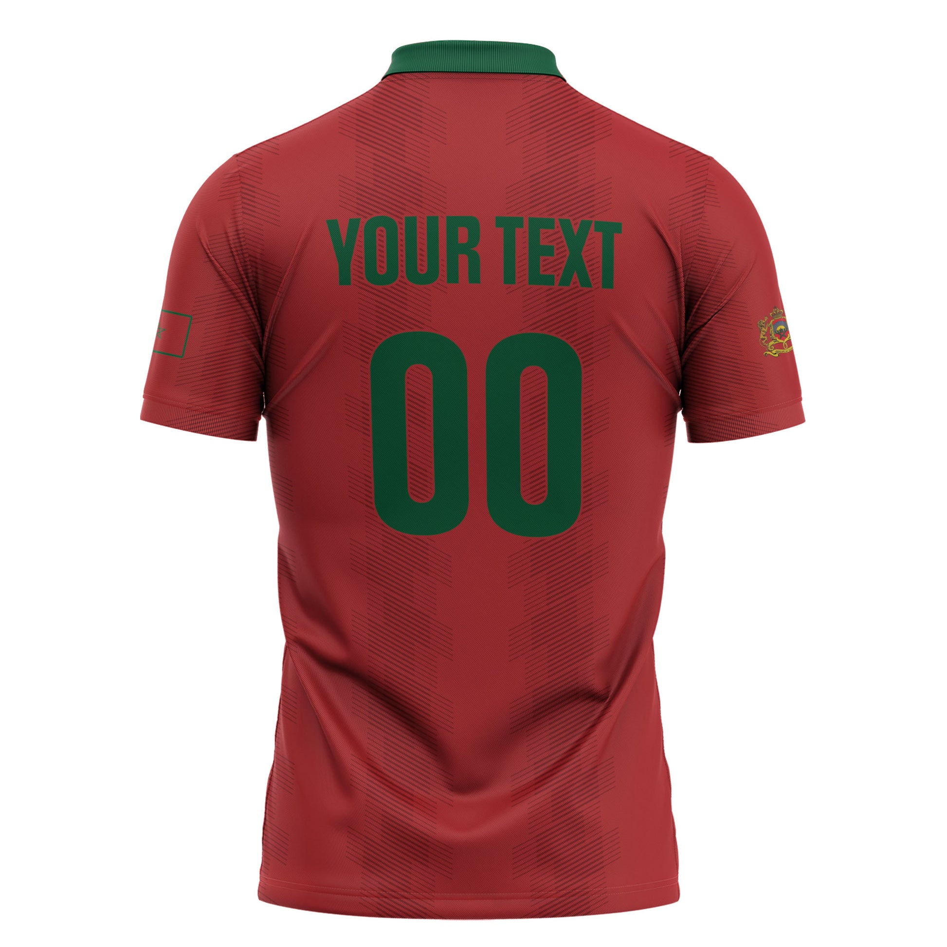 Custom Morocco 2026 Football Zipper Polo Shirt Atlas Lionesses Born Winners