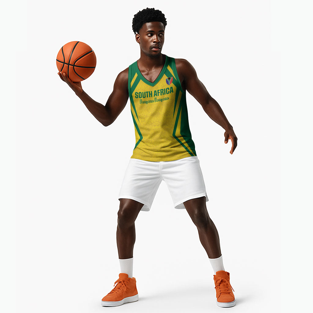 Custom South Africa 2026 Football Basketball Jersey Banyana Banyana