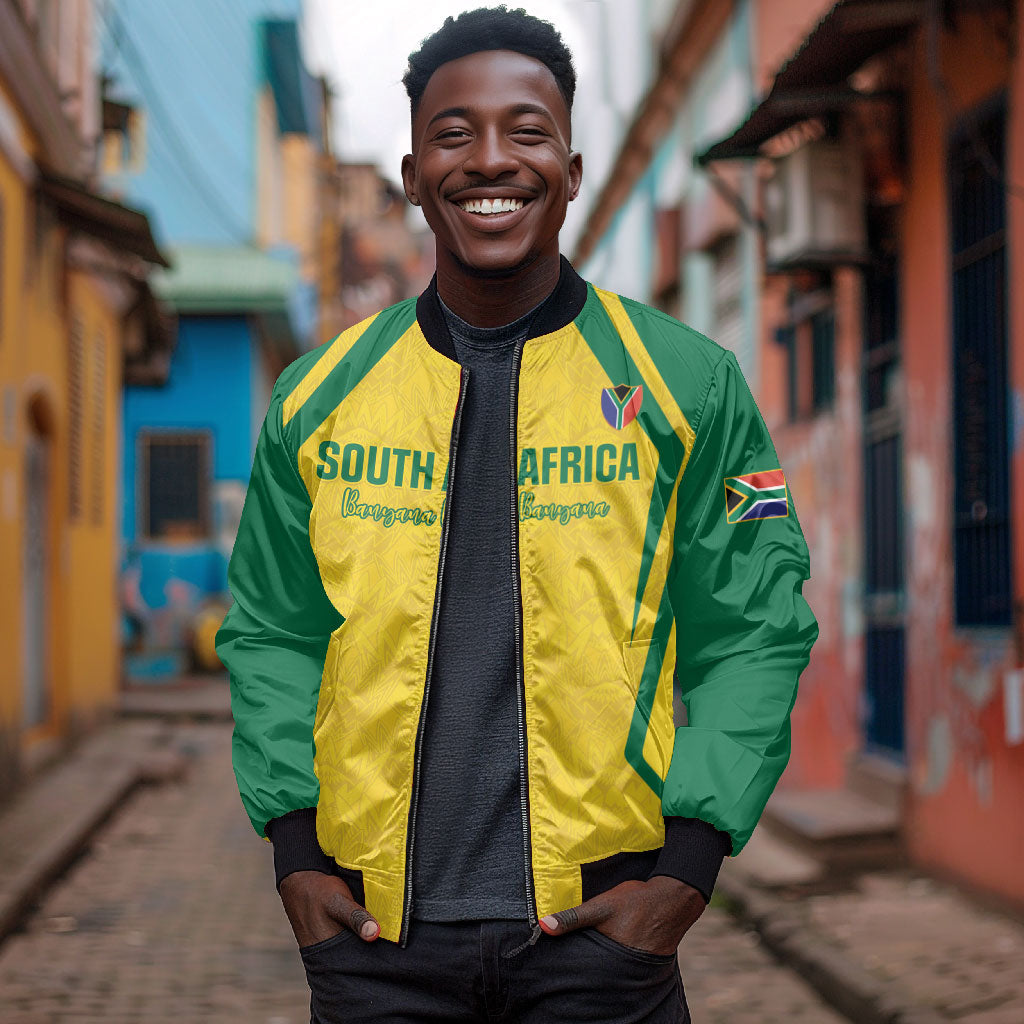 Custom South Africa 2026 Football Bomber Jacket Banyana Banyana