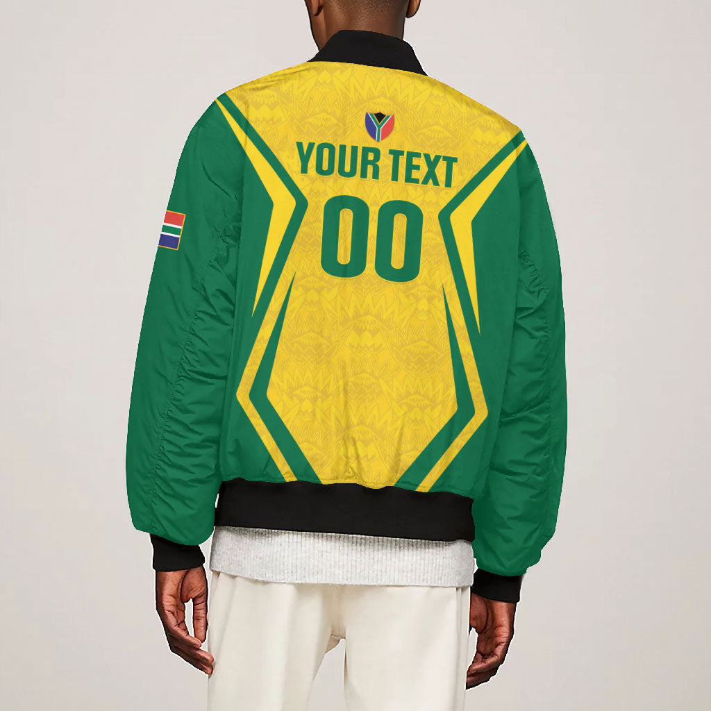 Custom South Africa 2026 Football Bomber Jacket Banyana Banyana