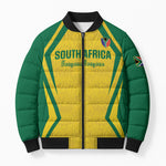 Custom South Africa 2026 Football Bomber Puffer Jacket Banyana Banyana
