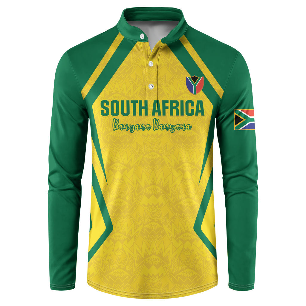 Custom South Africa 2026 Football Button Sweatshirt Banyana Banyana