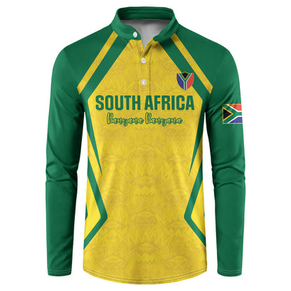 Custom South Africa 2026 Football Button Sweatshirt Banyana Banyana