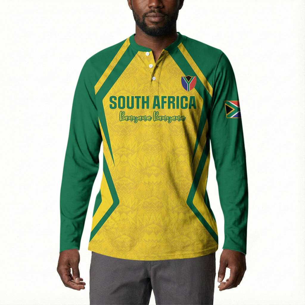 Custom South Africa 2026 Football Button Sweatshirt Banyana Banyana