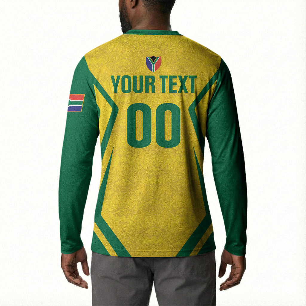 Custom South Africa 2026 Football Button Sweatshirt Banyana Banyana