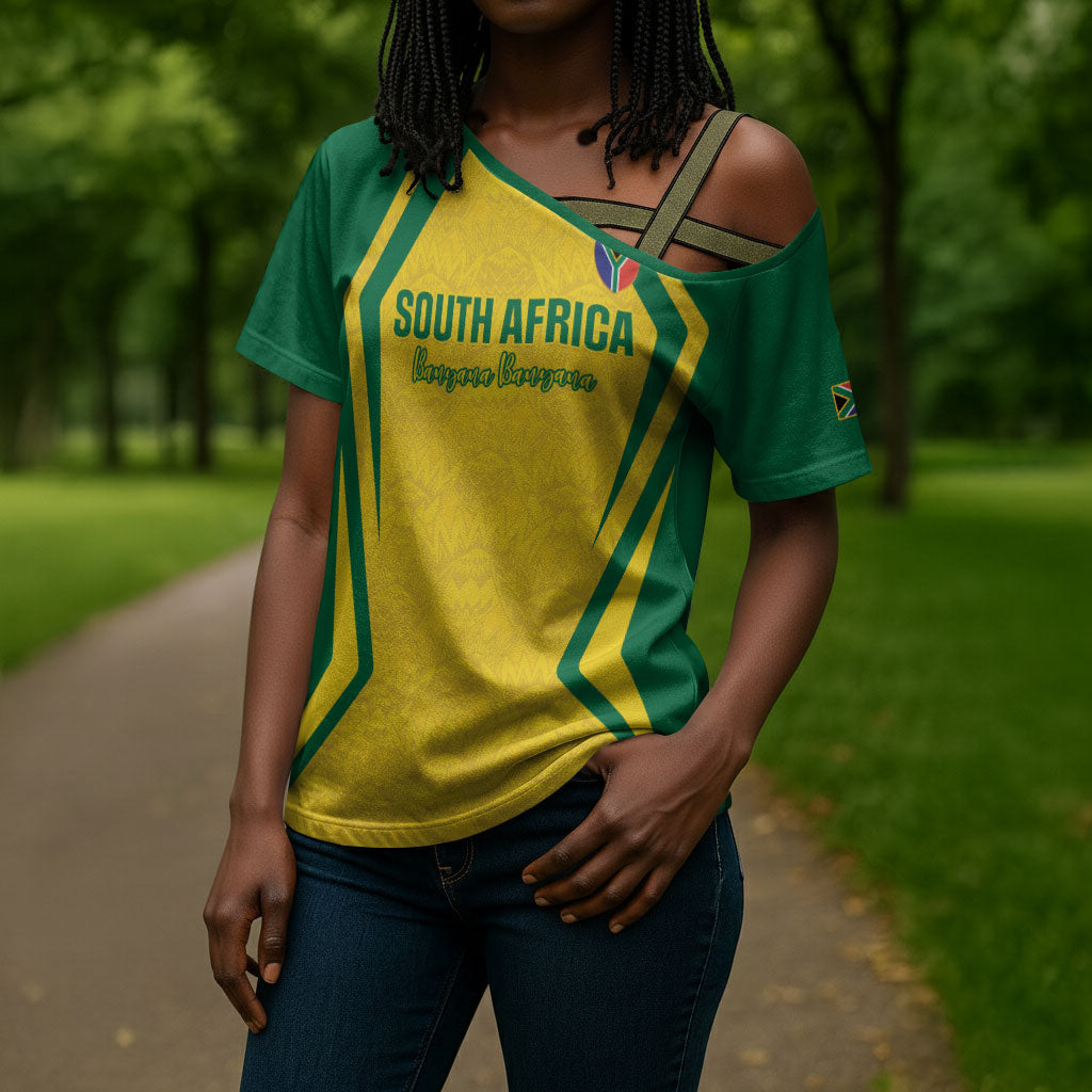 Custom South Africa 2026 Football Cross Shoulder Shirt Banyana Banyana