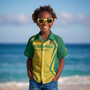 Custom South Africa 2026 Football Kid Hawaiian Shirt Banyana Banyana
