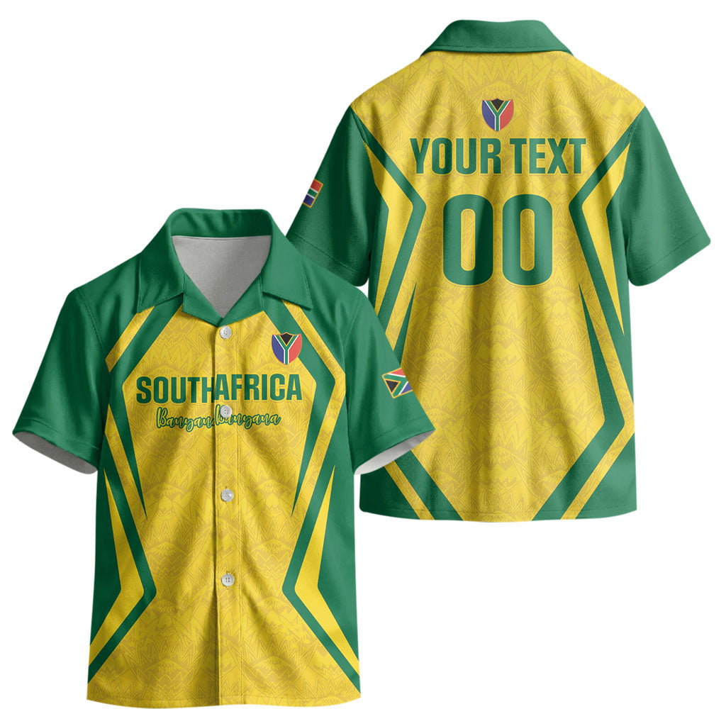 Custom South Africa 2026 Football Kid Hawaiian Shirt Banyana Banyana