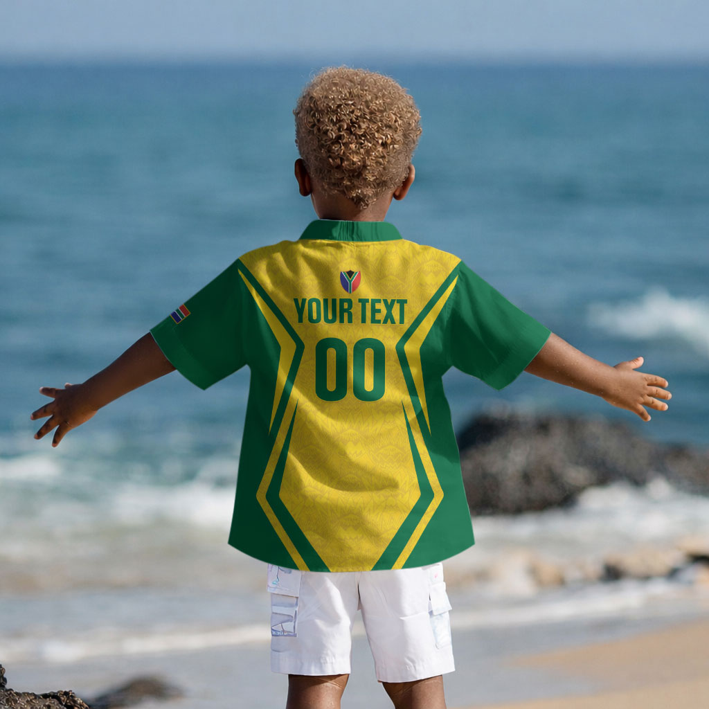 Custom South Africa 2026 Football Kid Hawaiian Shirt Banyana Banyana
