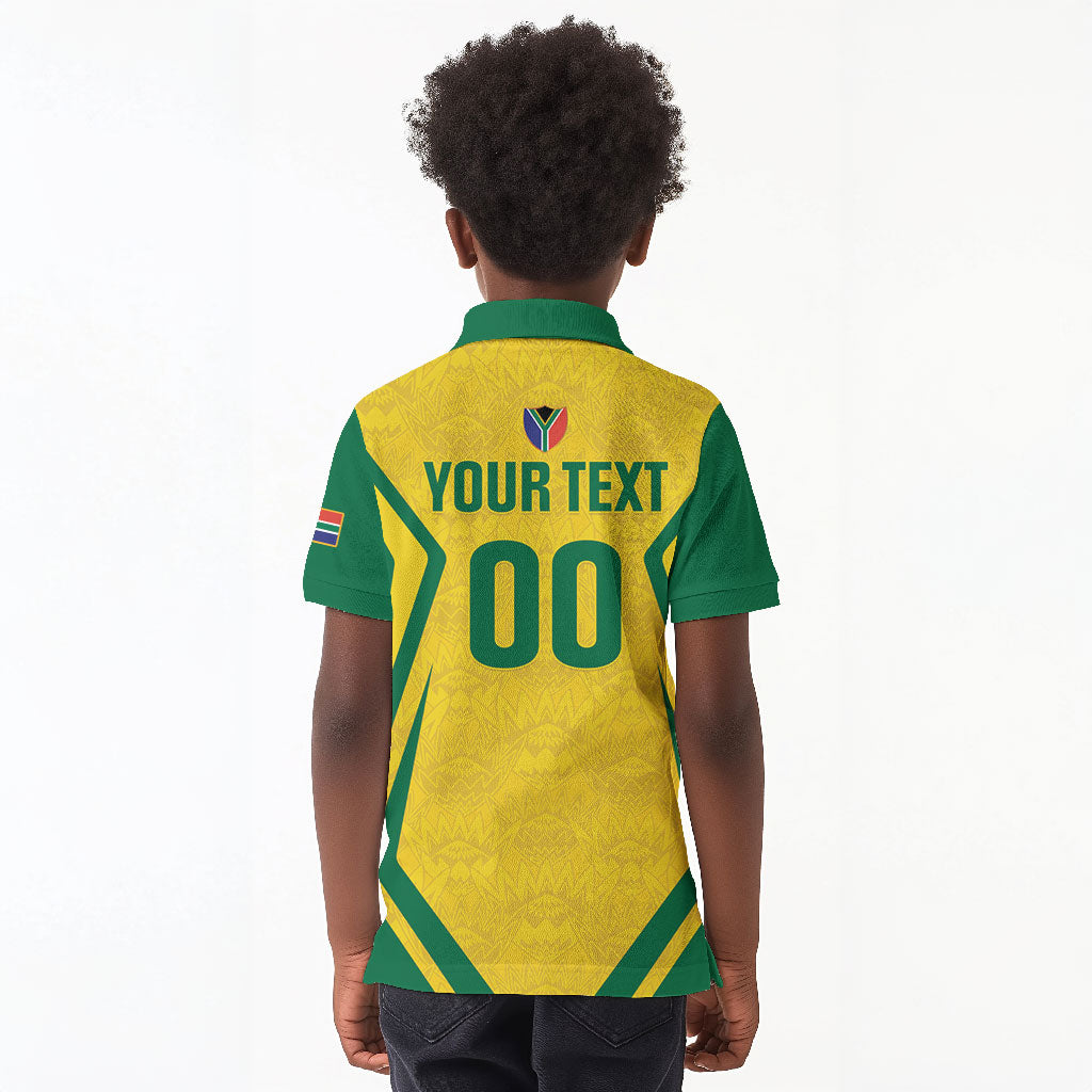 Custom South Africa 2026 Football Kid Polo Shirt Banyana Banyana