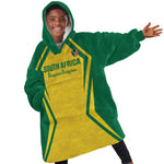 Custom South Africa 2026 Football Kid Wearable Blanket Hoodie Banyana Banyana