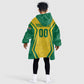 Custom South Africa 2026 Football Kid Wearable Blanket Hoodie Banyana Banyana