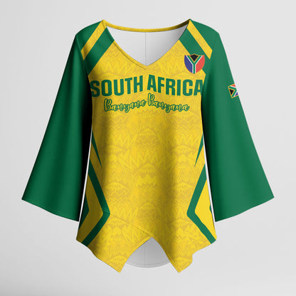 Custom South Africa 2026 Football Kimono Sleeve Blouse Banyana Banyana