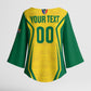 Custom South Africa 2026 Football Kimono Sleeve Blouse Banyana Banyana