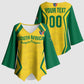 Custom South Africa 2026 Football Kimono Sleeve Blouse Banyana Banyana