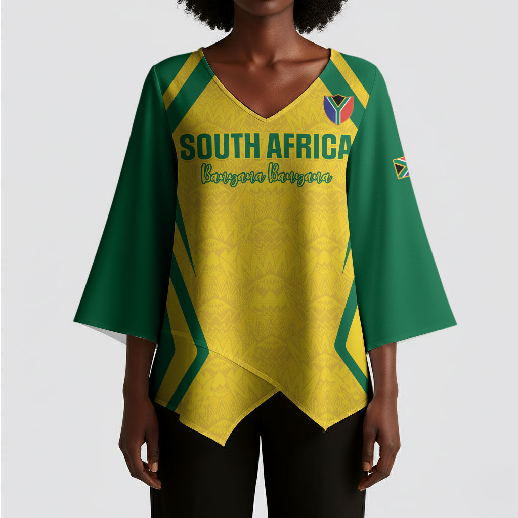 Custom South Africa 2026 Football Kimono Sleeve Blouse Banyana Banyana