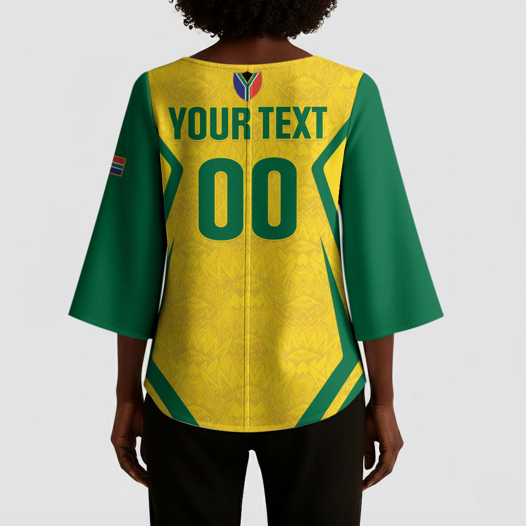 Custom South Africa 2026 Football Kimono Sleeve Blouse Banyana Banyana