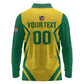 Custom South Africa 2026 Football Long Sleeve Polo Shirt Banyana Banyana