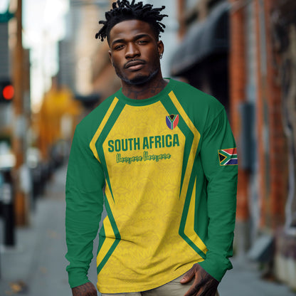 Custom South Africa 2026 Football Long Sleeve Shirt Banyana Banyana