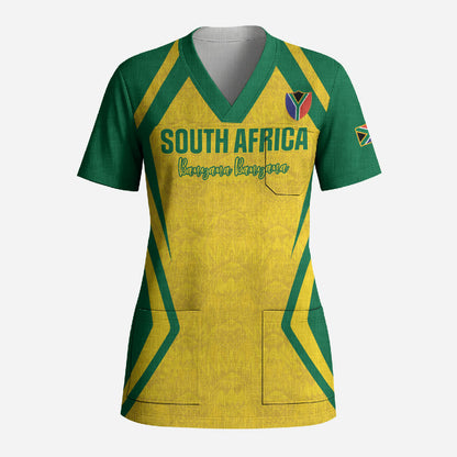 Custom South Africa 2026 Football Scrub Top Banyana Banyana