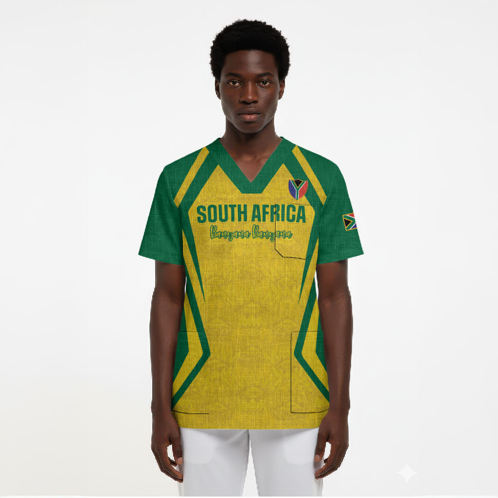 Custom South Africa 2026 Football Scrub Top Banyana Banyana