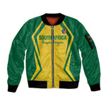 Custom South Africa 2026 Football Sleeve Zip Bomber Jacket Banyana Banyana