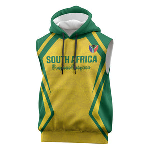 Custom South Africa 2026 Football Sleeveless Hoodie Banyana Banyana